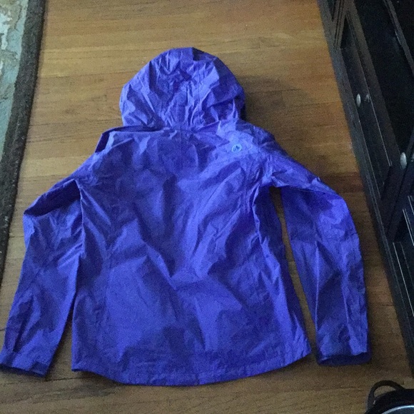 Marmot Hooded Wind breaker, Purple, Sz Small - Picture 5 of 5